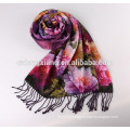 2015 New Design Indian Double Sided 100% Silk Scarves Wholesale Pashmina Shawl